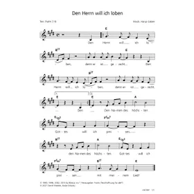Produktbild des Artikels Den Herrn will ich loben (Noten - Download)