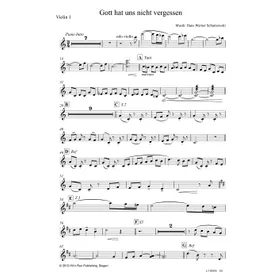 Produktbild des Artikels Gott hat uns nicht vergessen (Violine 1) (Noten - Download)