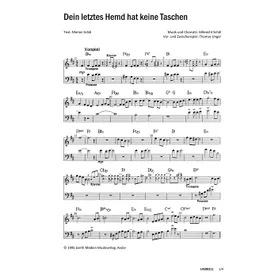 Produktbild des Artikels Dein letztes Hemd hat keine Taschen (Noten - Download)