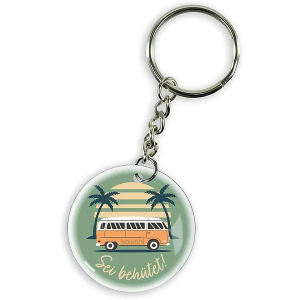 Produktbild des Artikels Schlüsselanhänger Edelstahl "Sei behütet" ()