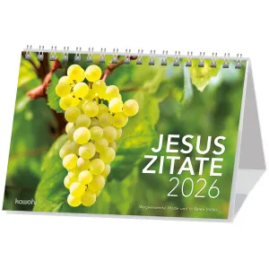 Produktbild des Artikels Jesus Zitate 2026 - Aufstellkalender (Kalender - Spiralbindung)