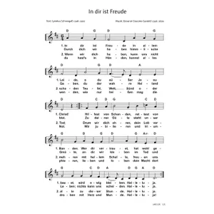 Produktbild des Artikels In dir ist Freude (Noten - Download)
