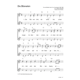 Produktbild des Artikels Die Blümelein (Noten - Download)