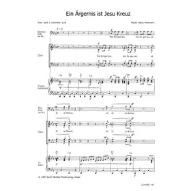 Produktbild des Artikels Ein Ärgernis ist Jesu Kreuz (Noten - Download)