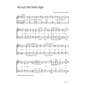 Produktbild des Artikels Auf euch ruhe Gottes Segen (Noten - Download)