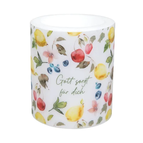 Produktbild des Artikels Kerze/Windlicht "Gott sorgt für dich" ()
