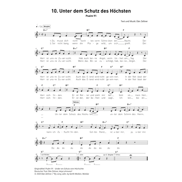 Produktbild des Artikels Unter dem Schutz des Höchsten (Noten - Download)