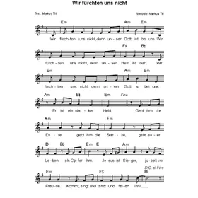 Produktbild des Artikels Wir fürchten uns nicht (Noten - Download)
