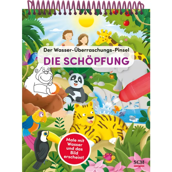 Produktbild des Artikels Der Wasser-Überraschungs-Pinsel - Die Schöpfung (Buch - Spiralbindung)