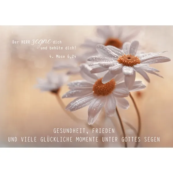 Produktbild des Artikels Faltkarte "Gottes Segen" - Blume (Schreibwaren)