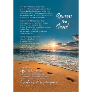 Produktbild des Artikels Postkarten: Spuren im Sand, 4 Stück (Schreibwaren)