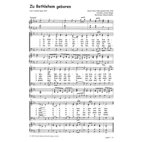 Produktbild des Artikels Zu Bethlehem geboren (Noten - Download)