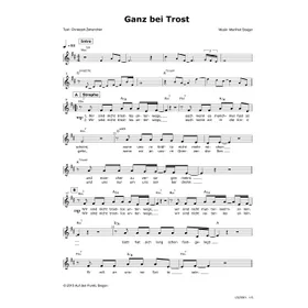 Produktbild des Artikels ganz bei Trost (Noten - Download)