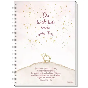Produktbild des Artikels Memo Block A6: Du bist bei mir jeden Tag (Schreibwaren - Spiralbindung)