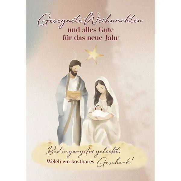 Produktbild des Artikels Postkarten: Gesegnete Weihnachten, 4 Stück (Schreibwaren)