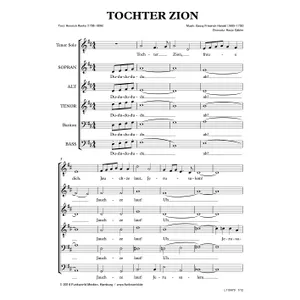 Produktbild des Artikels Tochter Zion (Noten - Download)