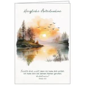 Produktbild des Artikels Faltkarte: Herzliche Anteilnahme - Trauer (Schreibwaren)