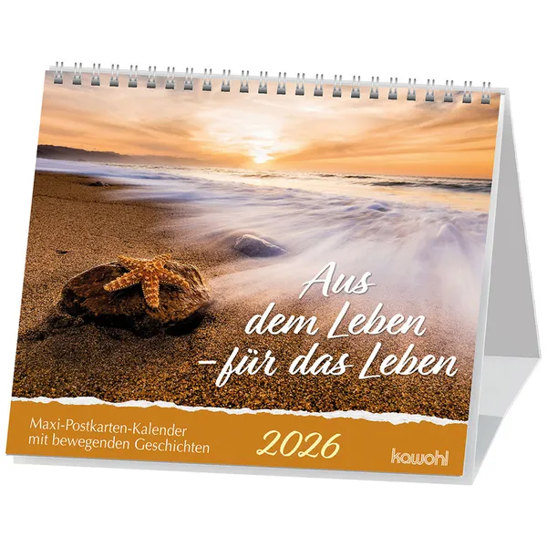 Produktbild des Artikels Aus dem Leben - für das Leben 2026 - Postkartenkalender (Kalender - Spiralbindung)