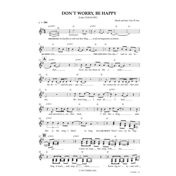 Produktbild des Artikels Don't Worry Be Happy (Noten - Download)