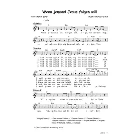 Produktbild des Artikels Wenn jemand Jesus folgen will (Noten - Download)