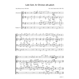 Produktbild des Artikels Lobt Gott, ihr Christen alle gleich (Noten - Download)