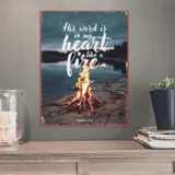 Stimmungsbild zu Metallschild groß - His word is in my heart