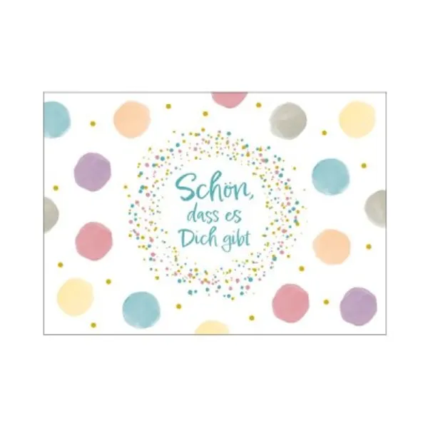 Produktbild des Artikels Postkarte "Schön, dass es Dich gibt" (Schreibwaren)