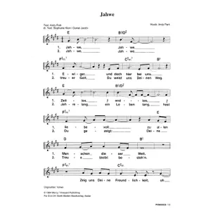 Produktbild des Artikels Jahwe (Noten - Download)