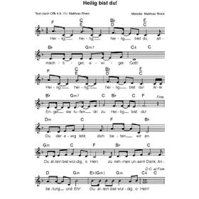 Produktbild des Artikels Heilig bist du (Noten - Download)