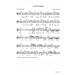 Produktbild des Artikels All That I Desire (Noten - Download)