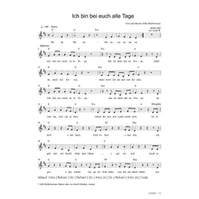 Produktbild des Artikels Ich bin bei euch alle Tage (Noten - Download)