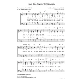 Produktbild des Artikels Herr, dein Eigen möcht ich sein (Noten - Download)