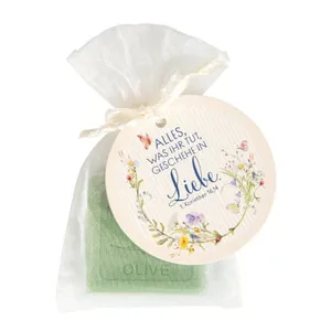 Produktbild des Artikels Seife im Organzabeutel "Alles, was ihr tut..." (Kosmetik)