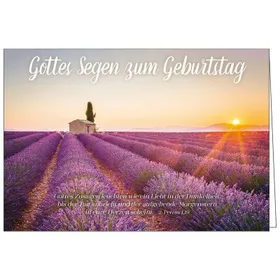Produktbild des Artikels Faltkarte: Gottes Segen zum Geburtstag (Schreibwaren)