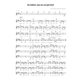 Produktbild des Artikels Du hältst was du versprichst (Noten - Download)