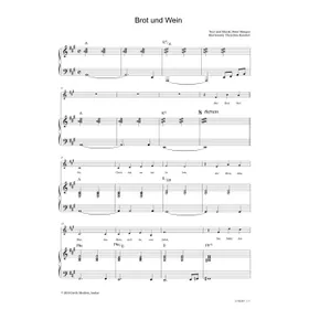 Produktbild des Artikels Brot und Wein (Noten - Download)