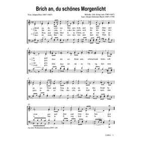 Produktbild des Artikels Brich an, du schönes Morgenlicht (Noten - Download)