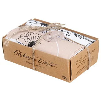 Produktbild des Artikels Geschirrtuchset - blühende Worte ()