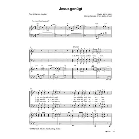 Produktbild des Artikels Jesus genügt (Noten - Download)