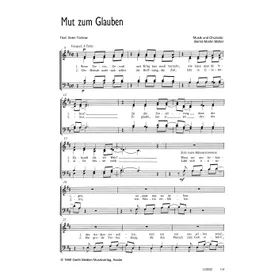 Produktbild des Artikels Mut zum Glauben (Noten - Download)