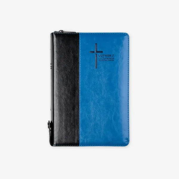 Produktbild des Artikels Luther21 - F.C.Thompson - Standardausgabe schwarz/blau mit Reißverschluss (Bibel - Kunstleder)