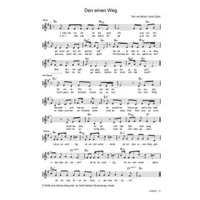 Produktbild des Artikels Den einen Weg (Noten - Download)