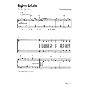 Produktbild des Artikels Singt von der Liebe (Noten - Download)