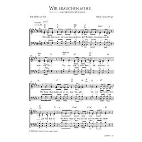 Produktbild des Artikels Wir brauchen mehr (Noten - Download)
