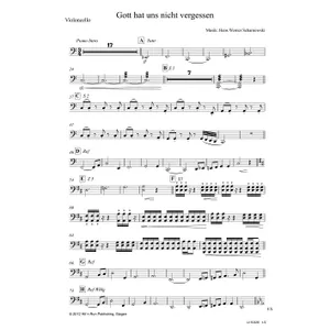 Produktbild des Artikels Gott hat uns nicht vergessen (Violoncello) (Noten - Download)