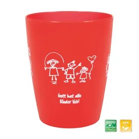 Produktbild des Artikels Kinderbecher "Gott hat alle Kinder lieb" - rot ()