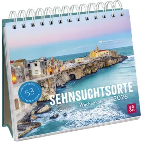 Produktbild des Artikels Sehnsuchtsorte 2026 - Wochenkalender (Kalender - Spiralbindung)