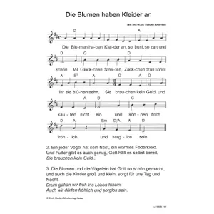 Produktbild des Artikels Die Blumen haben Kleider an (Noten - Download)