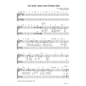Produktbild des Artikels Ich weiß, dass mein Erlöser lebt (Noten - Download)