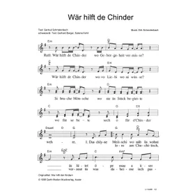 Produktbild des Artikels Wär hilft de Chinder (Noten - Download)
